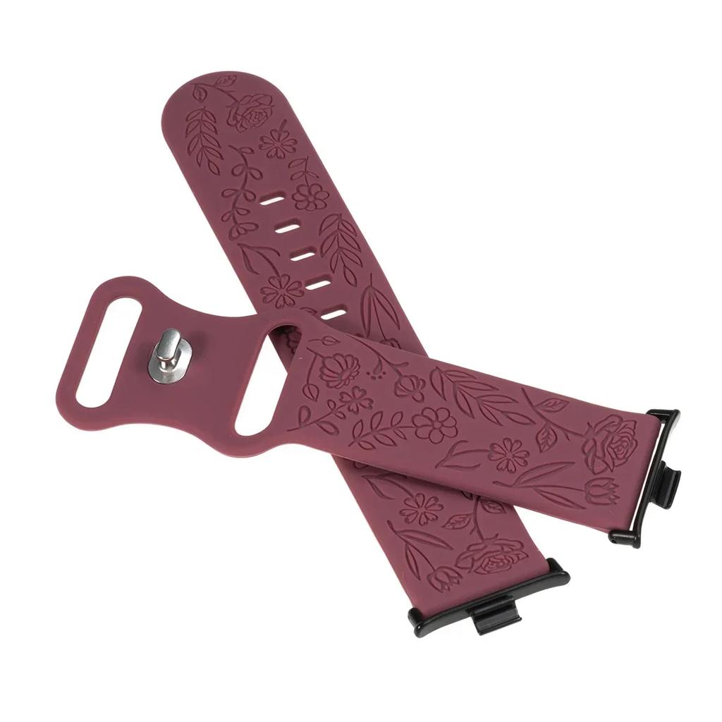 New Carving Strap for Redmi Watch 4 Magnetic Silicone Band for Xiaomi Mi Band 8 Pro 9 Pro Smartwatch Bracelet Accessories Correa