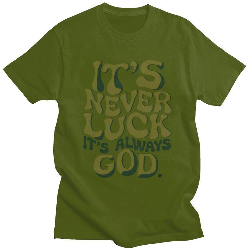 Male Religious Christian God Quote Faith Jesus T Shirt 100 Cotton Tshirt Leisure Novelty Creative Graphics Tees Shirt