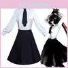 Authentic Bungo Stray Dogs Akiko Yosano Cosplay Uniform Complete Outfit Featuring Perfect Stitches And Stylish Design