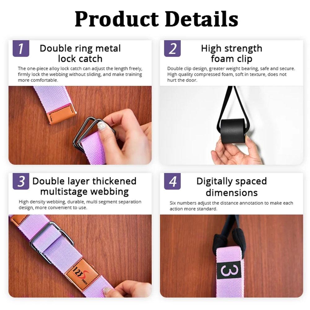 Aerial Yoga Gurt Hängematte Schaukel Stretching Anti-Schwerkraft Inversion Übungen Mehrschichtiger Gürtel Yoga Flexibilität Trainer Yoga Tools