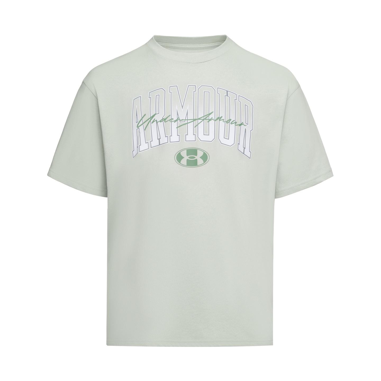 Under Armour Short Sleeved T Shirts Men s Hydrogen Green 6011123-377 2XL