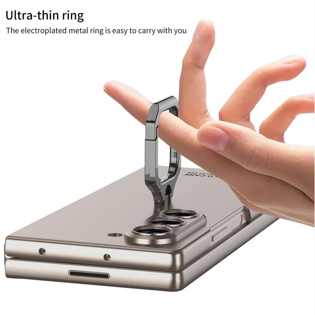 Samsung Z Fold7 Case: Square Ring Stand, Integrated Shell, Personalized Film, Anti-Drop Protective Cover for Men & Women