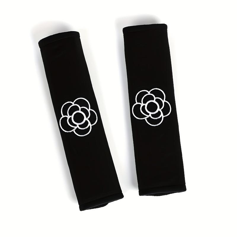 2pcs Flower Shoulder Pad Car Seat Belt Small Interior Decoration Protection Cartoon Creative Insurance Cover Car Accessories