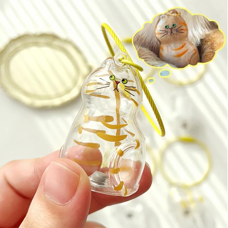 New Style Cat Hair Storage Bag Pendant Cute Pet Fur Souvenir Box Fashionable Versatile Keychain Accessories Gifts For Cat Lovers