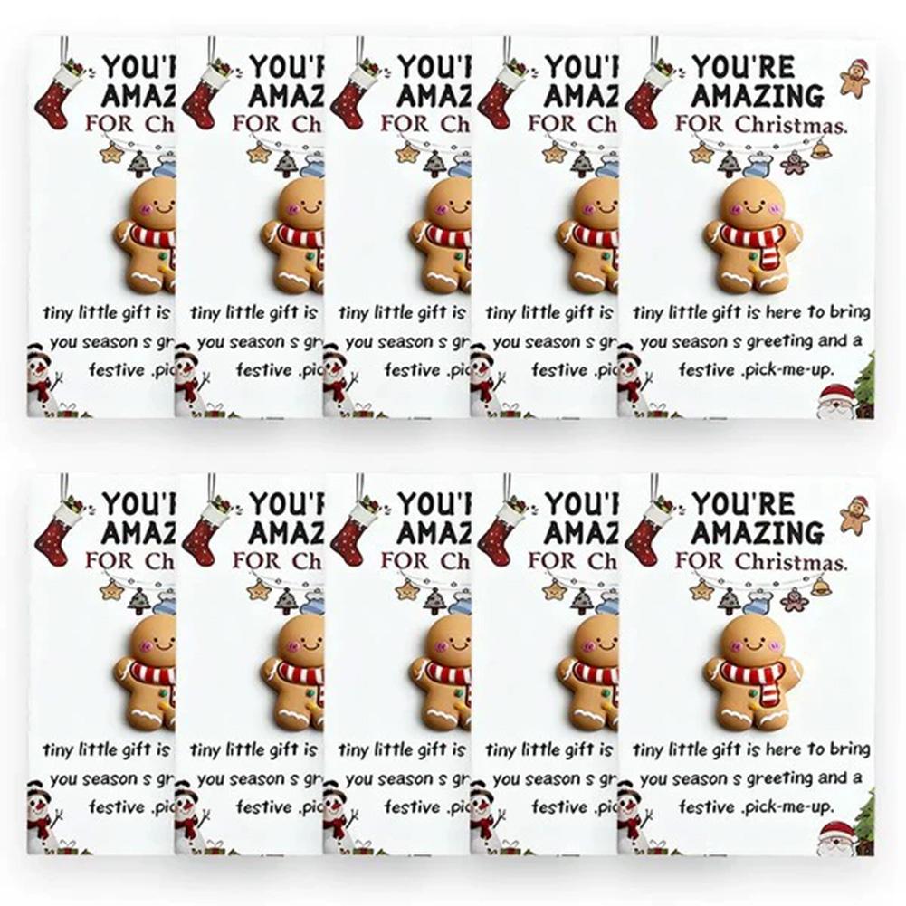 10 Christmas Mini Pocket Hug Cards Great for gifts for friends, emotional support, Christmas gifts, party favors,Christmas Min