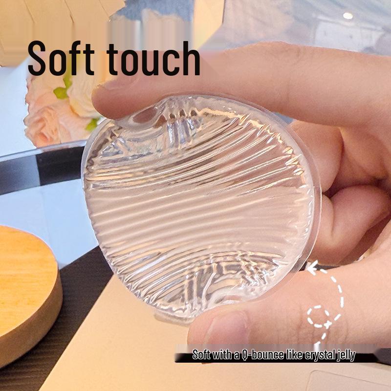 Silikonová labutěnka: Nevstřebávající, Super měkký, Želé podobný, pro podkladový make-up ve formě polštářku, BB krém, Opalovací krém, Podkladová báze, Pro mokré i suché použití.