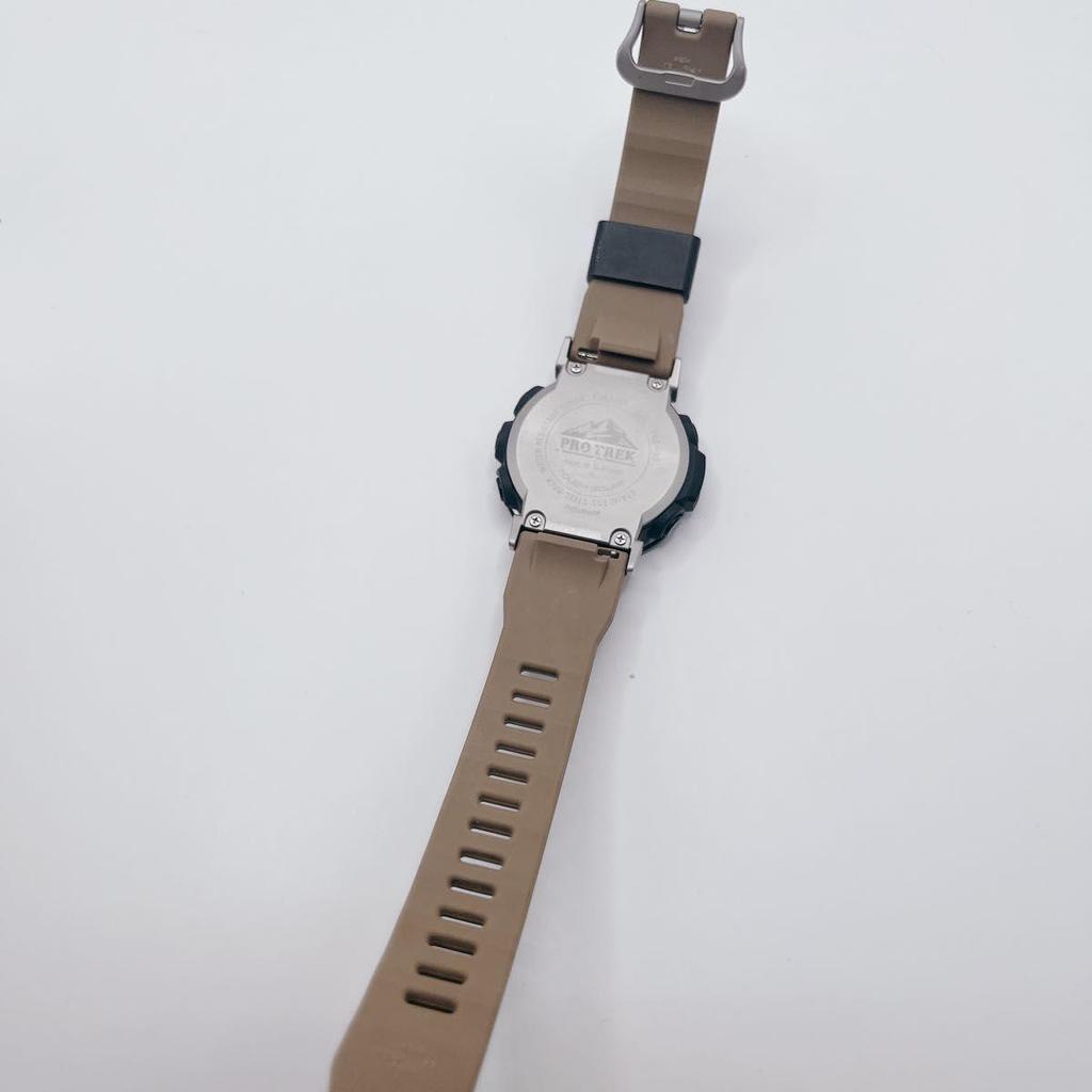 Used [Extremely Good Condition] CASIO PRO TREK PRG-30-5JF Tough Solar Triple Sensor Digital Black Men's Watch