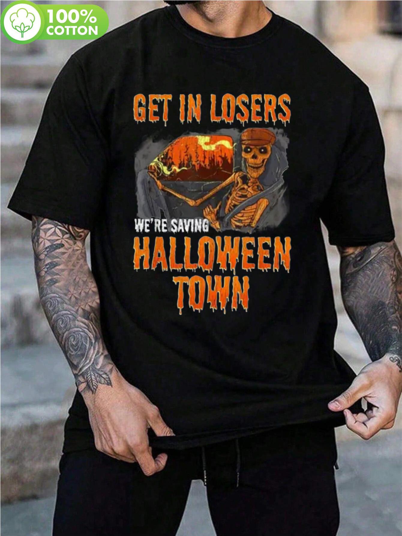 Home Relaxation Halloween Skeleton Driving Graphic Tshirt... XXL
