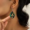 Classical Elegant Music Note Pattern PU Leather Earrings Women's Fashion Drop Dangle Earrings Double-sided Print Lightweight  Earrings