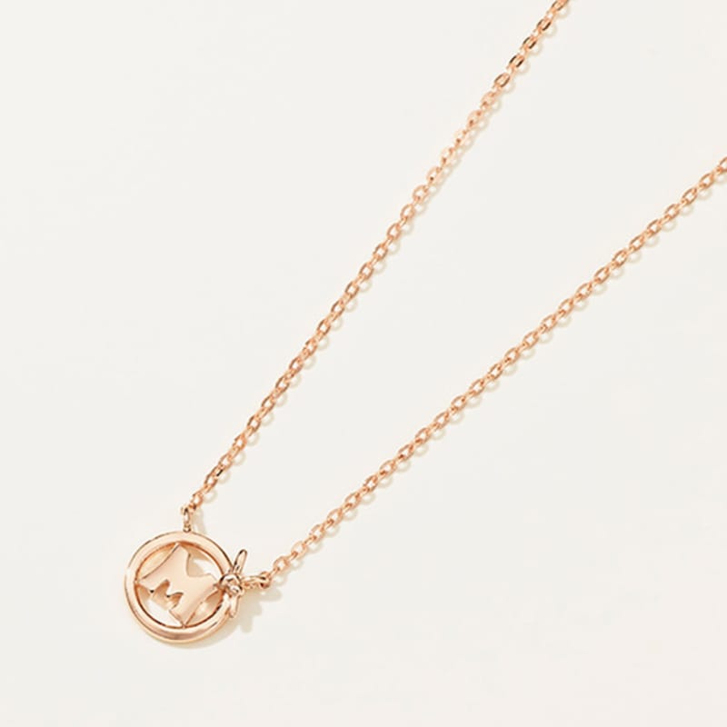 METROCITY JEWELRY M Basic Sterling Silver Rose Necklace A231SN9103RPQ