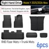 For 2025 2026 Tesla Model Y Juniper Premium Performance Floor Mats Trunk Mats Cargo Liners Seat Back Cover Protector Accessories