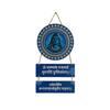 Mahadev Mantra Wooden Wall Hanging, For Home Décor, Blue, Size - 18 X 30 Cm