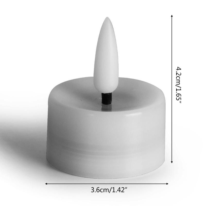 12pcs Mini LED Tea Lights Battery Operated Tealight Flameless Candle Wedding Lights for Christmas Birthday Party Decor