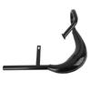 Motorcycle Exhaust Pipe 40mm Dia Aluminum Alloy Noise Reduction Electric Bike Exhaust Tube with Silencer Gasket Black