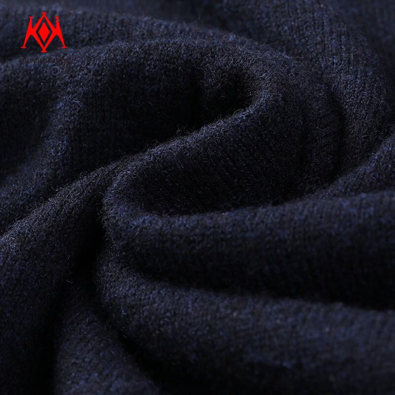 KaiKai Men's 100% Pure Wool Knit Polo Sweater