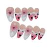 Handmade 3D Floral French-Style Wearable Nail Tips - European and American Bestseller for Spring