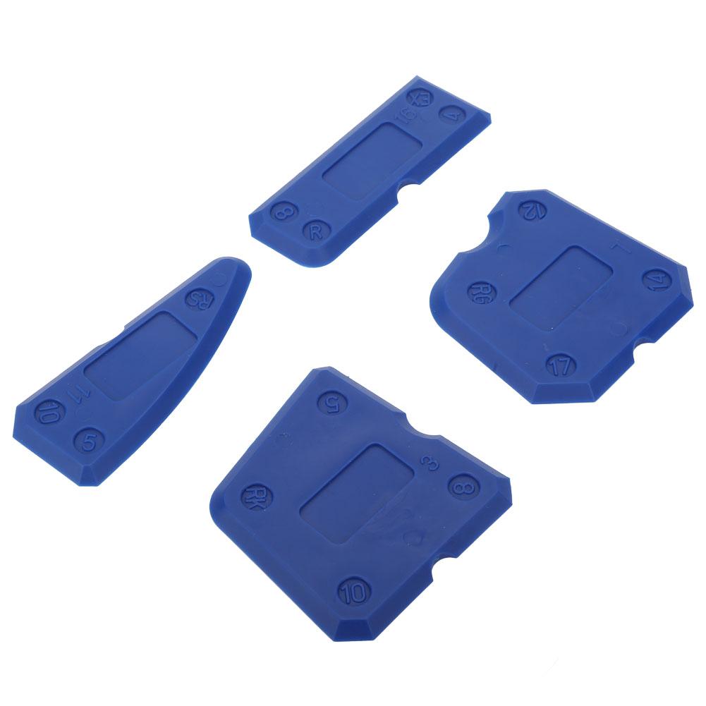 4PCS Caulk Tools Kit Silicone Glass Cement Caulking Scraper for Sealant Grout Finishing Sealing