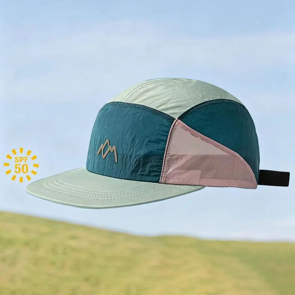 Men'S Solid Color Quick Dry Baseball Cap Summer Uv Protection Sunscreen Breathable Outdoor Sports Leisure Hat