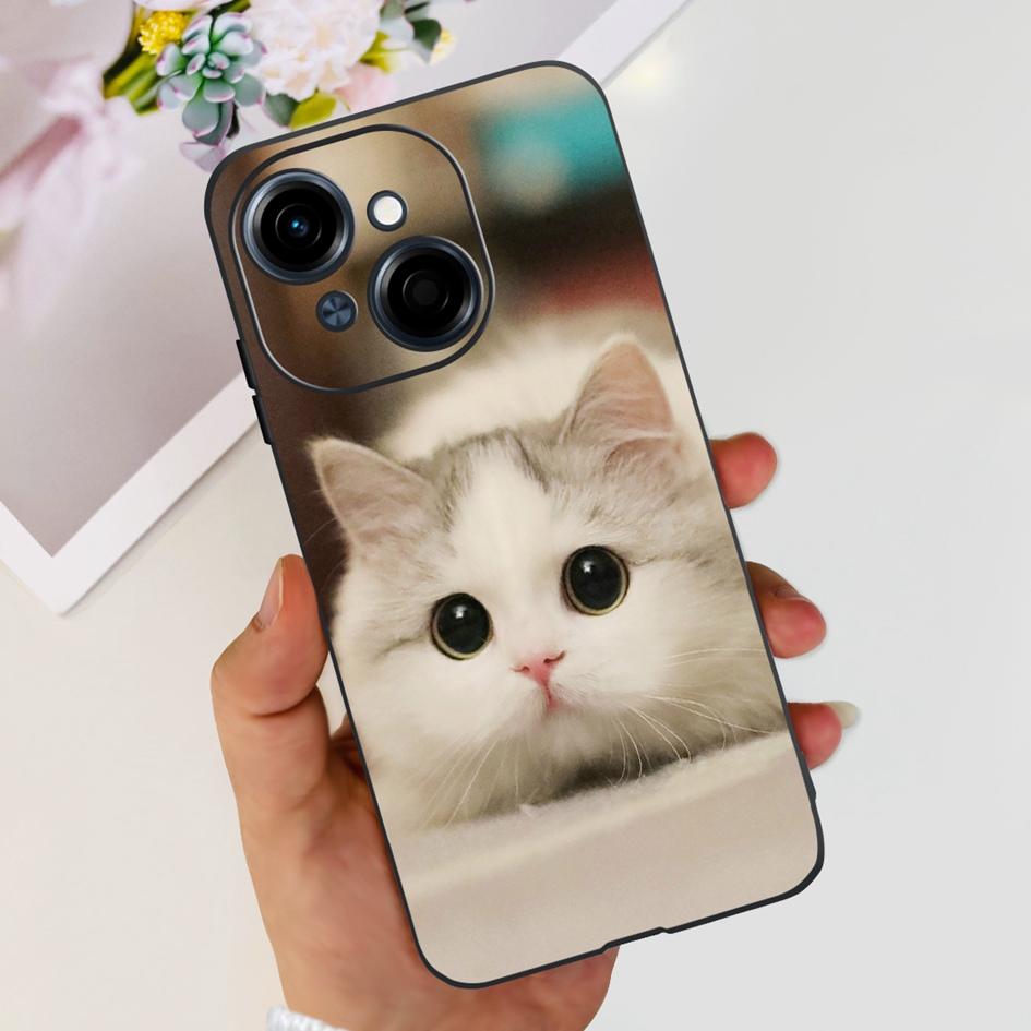 For Phone Case Tecno Spark Go 1 Cover 2024 Popular Flower Soft Silicone Back Protective Cover For Tecno Spark Go 2025 Pop 9 Etui