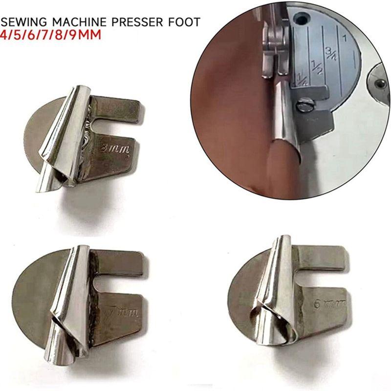 Aug. 6 Pieces Universal Sewing Rolled Hemmer Foot Set Sewing Machine Presser Foot Hemmer Foot 4-9Mm Wide Rolled Hem Pressure Foo