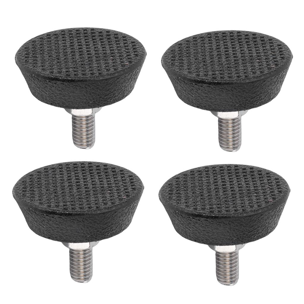 4PCS Furniture Levelers Screw in Leveling Feet with Non Slip Rubber Pad for Dining Table Chair Sofa Fitness Equipment