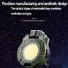 Multifunctional COB Keychain Light with Hand Wave Sensor Portable Clip-on LED Flashlight Hat Headlight for Outdoor Working