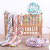 Handmade Bed Bumper Soft Plush Braided Pillow Baby Crib Bumper Crib Protector  Baby Bed