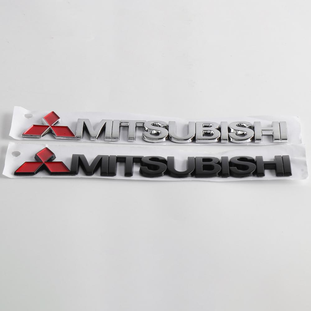 Automobilové emblémy Samolepky Styling 3D Písmena Logo na kapotu Nálepka Pro Mitsubishi Ralliart Lancer L300 Delica Outlander ASX Pajero Gallant