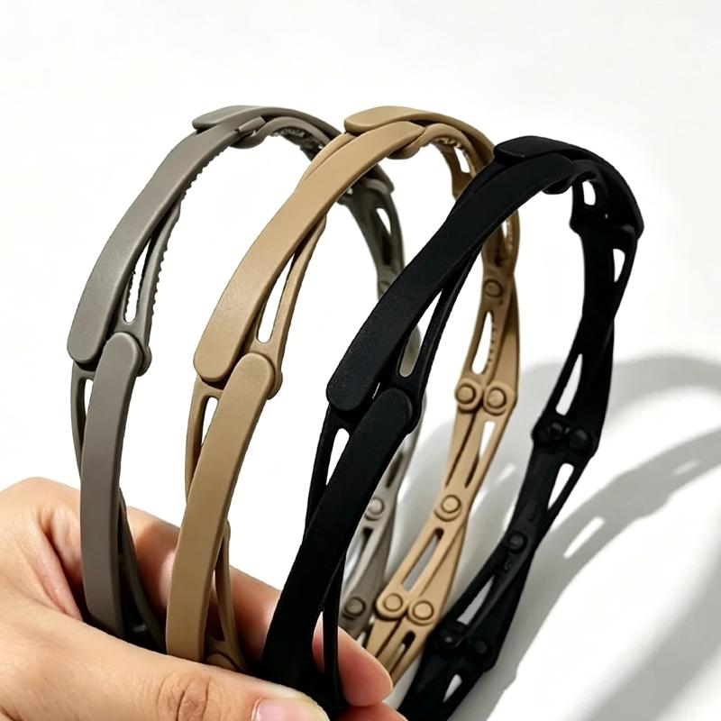 Simplicity Foldable Hairband for Women Solid Non-Slip Hair Wash Girl Headband Hair Accessories