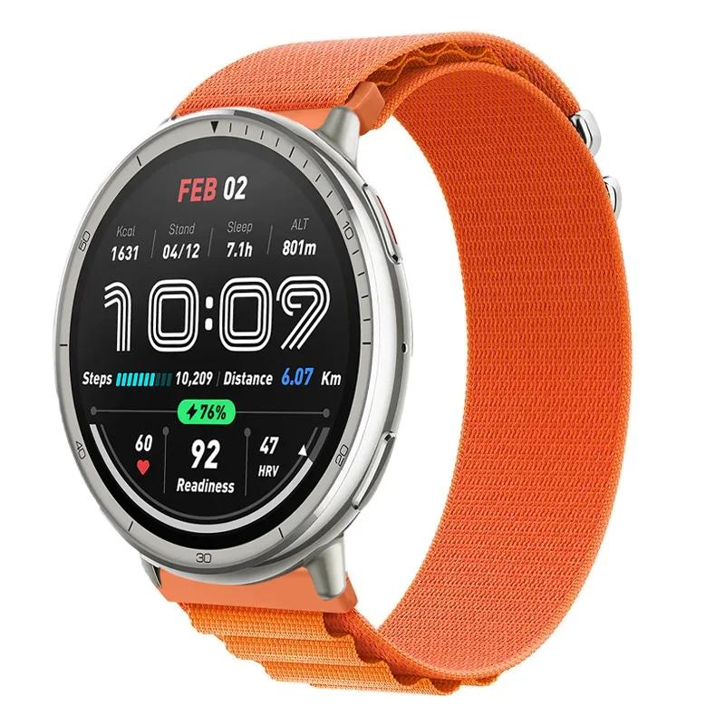 20mm 22mm Alpine Nylon Loop Strap For Amazfit Active 2 GTS 4 Min Sport Bracelet Correa Amazfit Bip 6 5 GTR 4 3 Balance Wristband