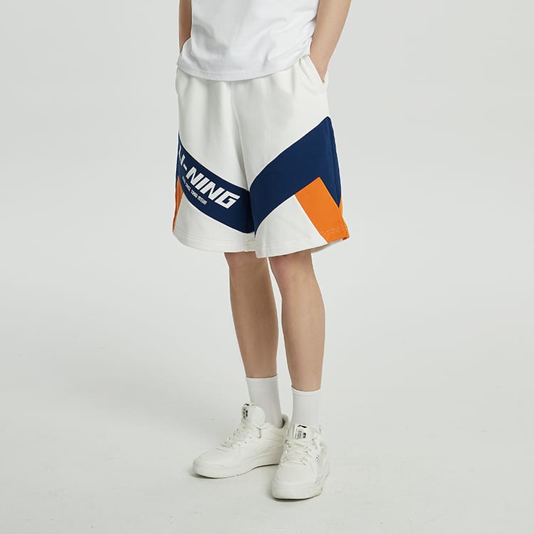 Li Ning Casual Shorts Men's Ivory AKSR569-1