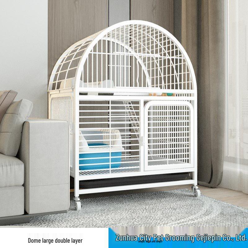 Extra-Large Three-Layer Cat Cage Villa for Household Use