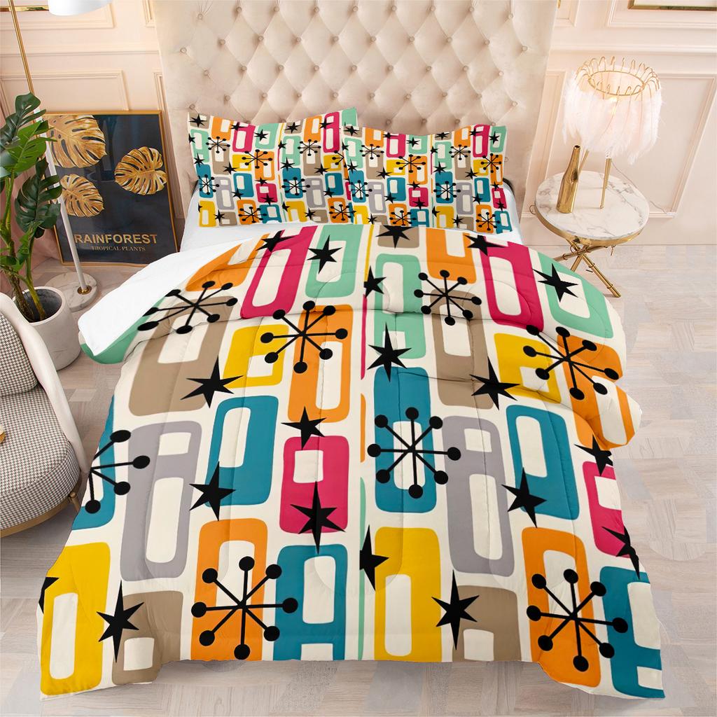 African Lion European Fat Quilt Three-piece Quilt Cover Set