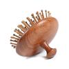 Multi-Functional Wood Therapy Massage Comb Scalp Head Massager Natural Sandalwood Circular Tooth Guasha Scraping Body Massager