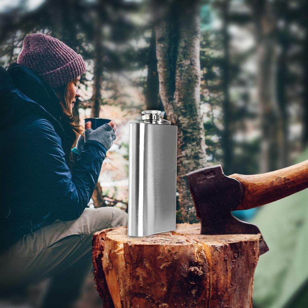 LMETJMA 7oz sada kyčelních lahví Nerezová kyčelní baňka s nálevkou na pití Přenosná kyčelní baňka na whisky likér víno KC0138