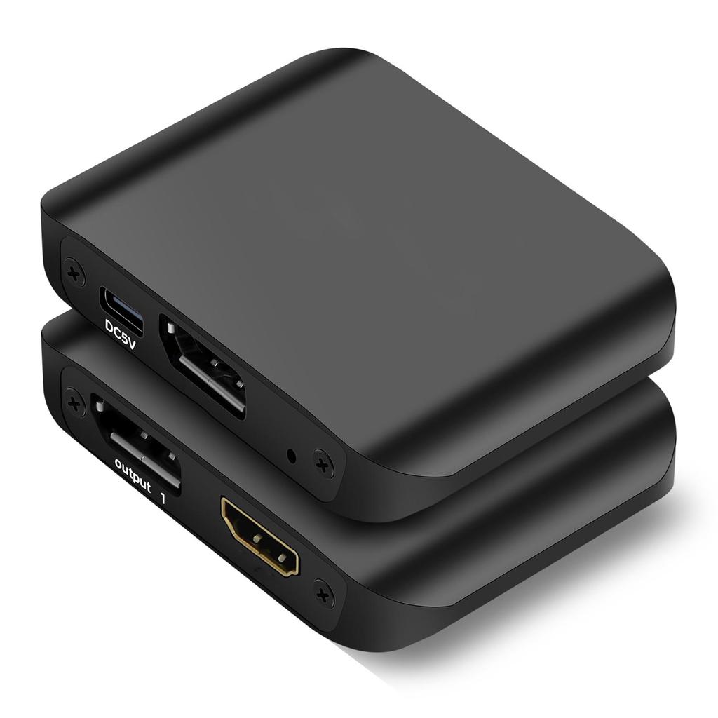 Video Splitter 4K60Hz DP to Compatible HDMI+DP MST Splitter Dual Monitor Adapter for Laptop Ultrabook Compatible HDMI