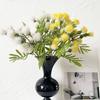 Lifelike Artificial Pompon Mum Fake Silk Kiku Flower Small Chrysanthemum Ball Faux Flower