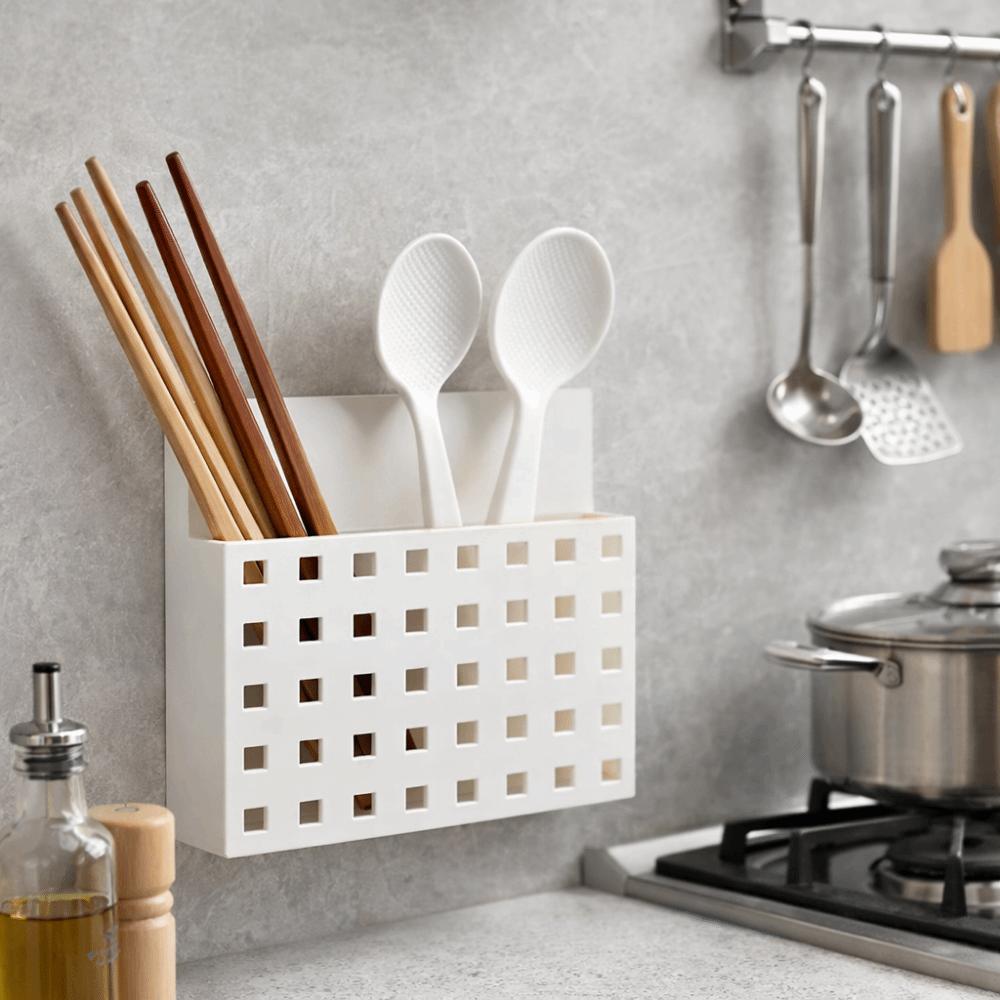 Plastic Magnetic Storage Box Wall Mounted Fridge Shelf Practical Pen Holder  Kitchen