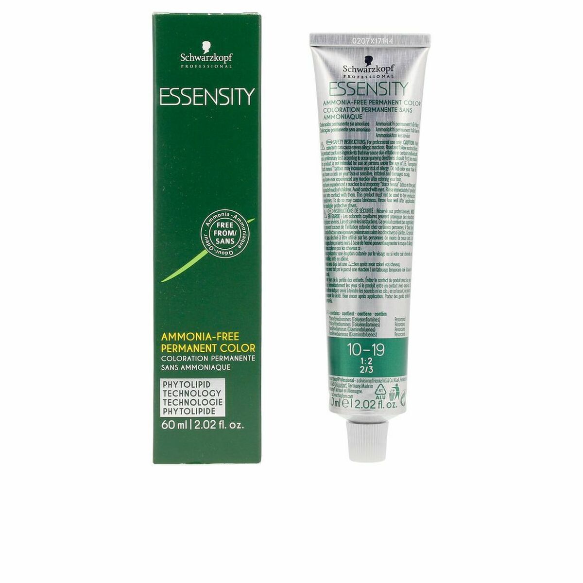 

Перманентный краситель Schwarzkopf Essensity 10-19 Без аммиака 60 мл