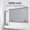 Ganyii Punch-Free Wall-Mounted 4K HD Projection Screen