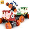 For Funny Stunt Steam Train Model Toys With Lights Music Electric Smoke Spray Car Battery-Operated Steaming Train Baby Kids Toys