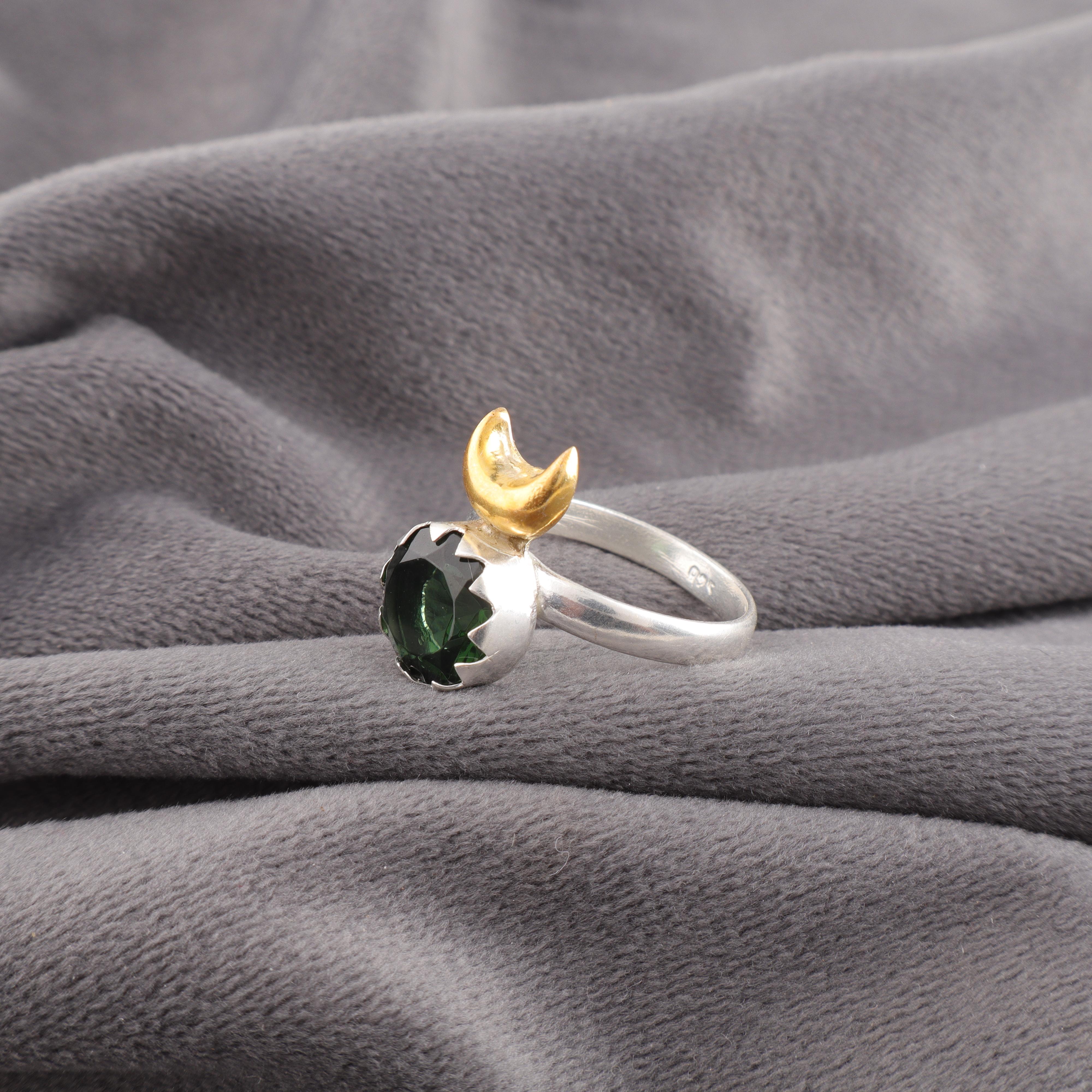 

Ювелирные изделия с драгоценным камнем Зеленый Турмалин, Кольцо из стерлингового серебра 925 пробы, Удивительное кольцо с турмалином, Дизайнерские украшения ручной работы для женщин 12 зелёный