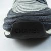 Very Good CHANEL Sneakers COCO Mark Logo Knit Sneakers/socks Gray Women 37.5 Used