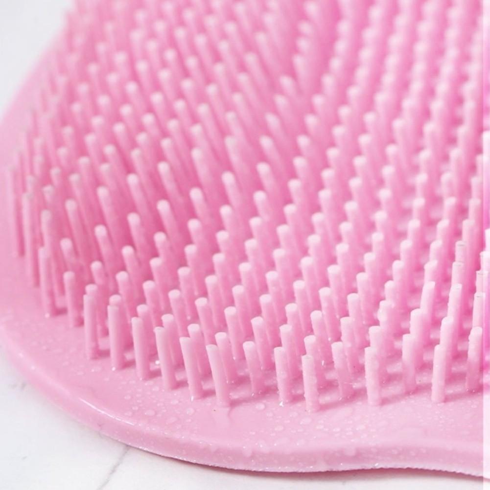 Silicone Foot Cleaning Pad with Back Exfoliating and Wall Mount Convenience