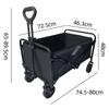 Deluxe Electric Folding Camping Cart with Tank Wheels