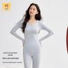 190g Warm Autumn/Winter Pure Cotton Base Layer: Men's & Women's Round Neck Pullover and Trousers Set