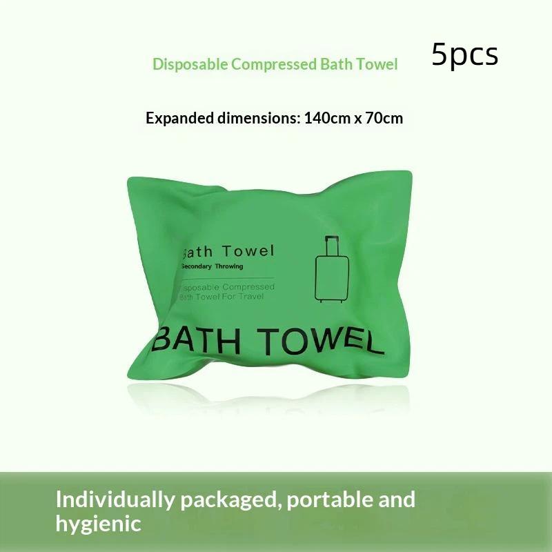 Large Disposable Bath Towel 140*70Cm Compressed Towel Travel Quick-Drying Towel Travel Essential Towel 2/5Pcs