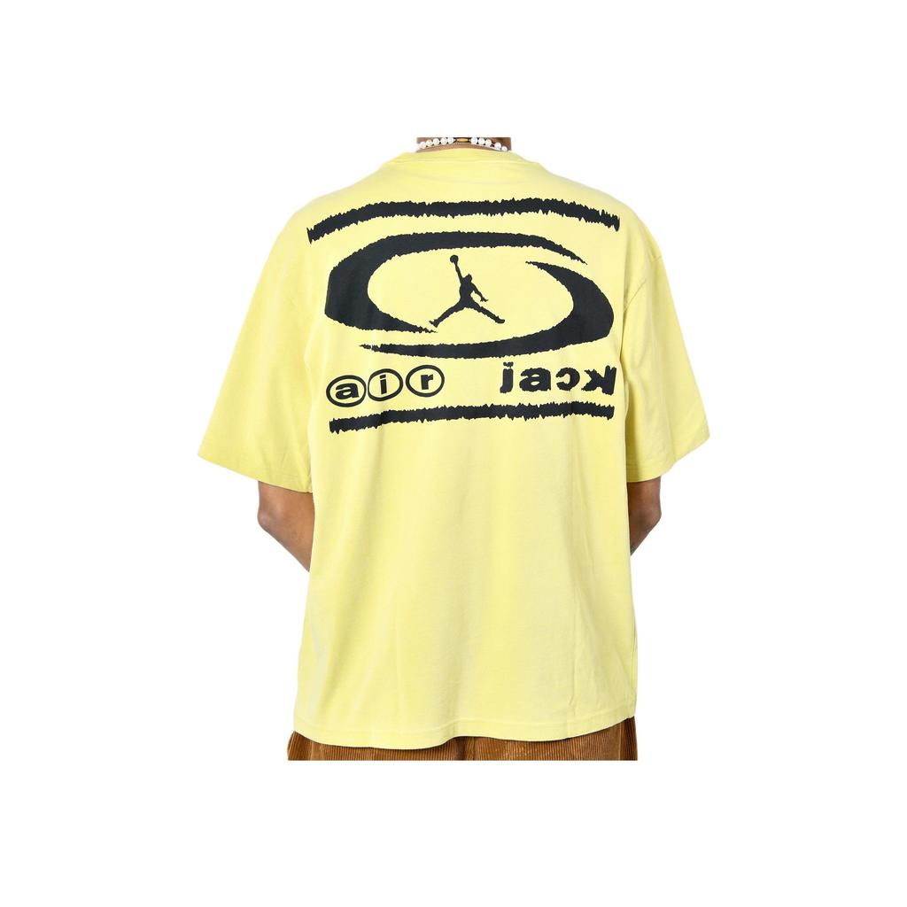 Jordan X Travis Scott Air T-Shirt Celery Men Streetwear DZ5514-308