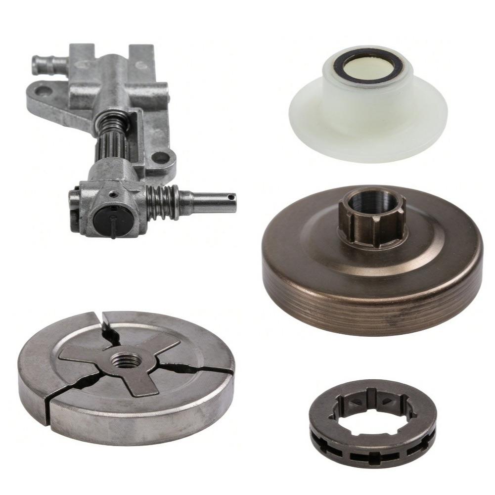 Clutch Gear Drum Kits For 4500, 5200, 5800 Models Chainsaws 45cc, 52cc, 58cc Water Pumps Garden Power Tool Accessories