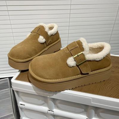 New Bread Shoes Fluffy Shoes Lazy One Pedal Beanie Shoes Boken Cotton Ladyshoes Cotton Shoes Women